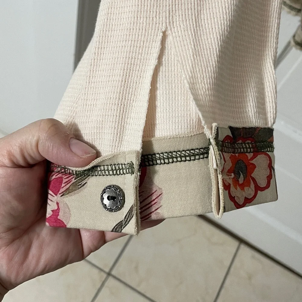 Pol Floral Patchwork Hoodie In Size Small. - Picture 3 of 15
